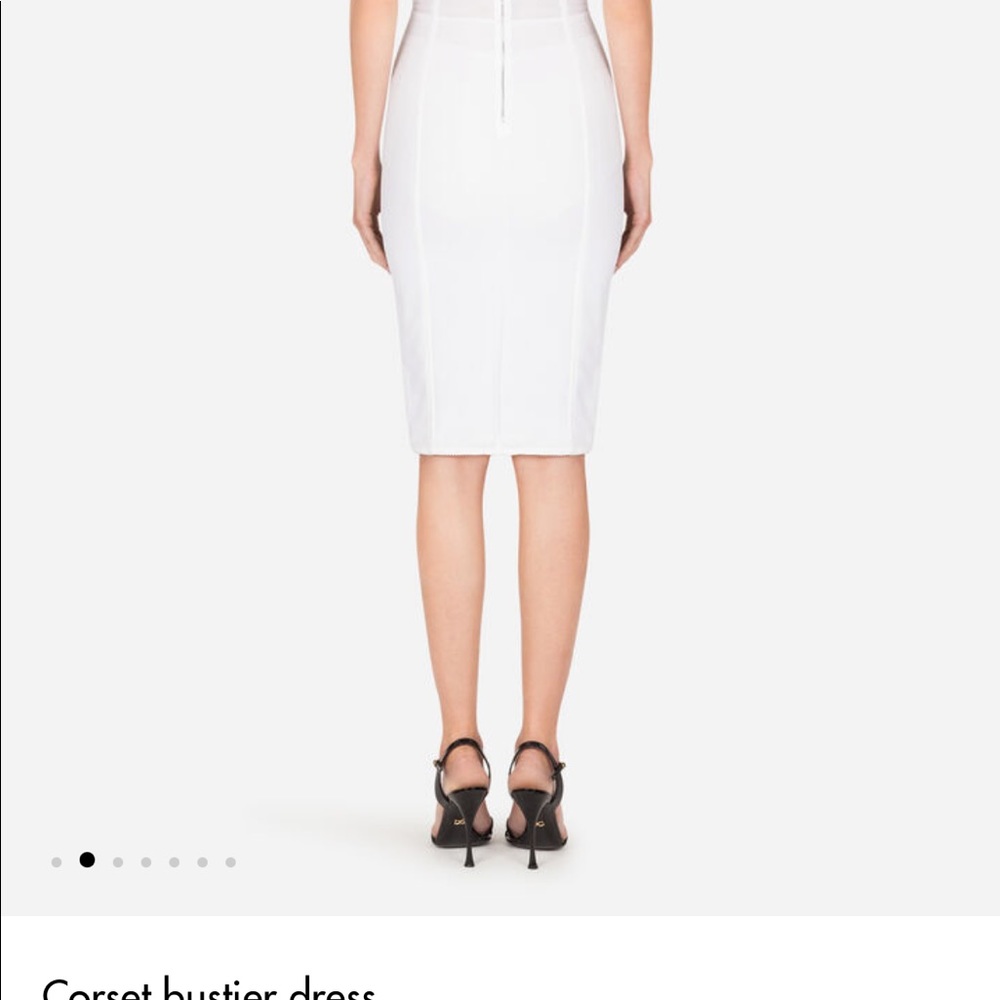 Dolce & Gabbana Corset Bustier Dress White 42IT - Picture 2 of 16
